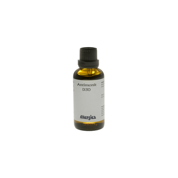 Antimonit D30 Homopatiske drber 50 ml.