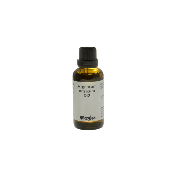 Argentum nitricium D12 Homopatiske drber 50 ml.